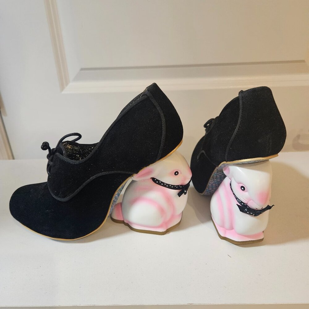 Irregular Choice Novelty Bunny Heel Lace Up Bootie